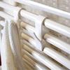6 Haken für Badetücher, Haken für Heizung, Kunststoff, für Bad und Küche
