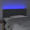VidaXL LED Headboard Bedroom Furniture Single Bed Accessory Headboard Bed Frame Interior Dark Grey 3122037