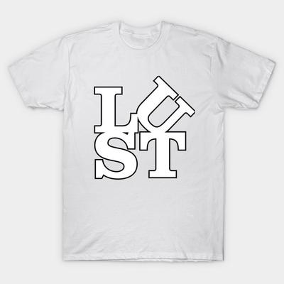 T-Shirt Damen Lust Harajuku Print Kawaii T-Shirt Sommer Kurzarm Damen T-Shirt Top Tee