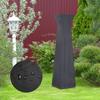 Outdoor Garden Patio Heater Cover Protector Canopy Patio Heater Dust Cover (Black 221x84cm)