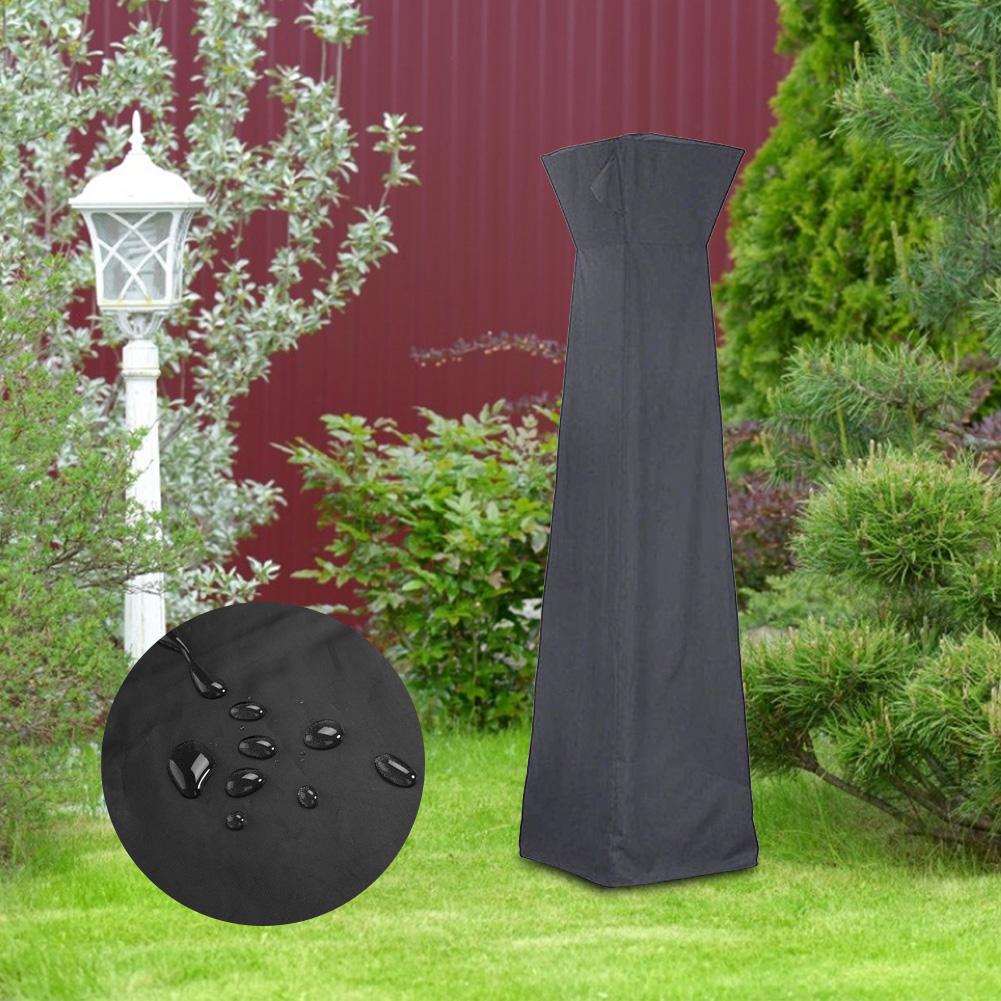 Outdoor Garden Patio Heater Cover Protector Canopy Patio Heater Dust Cover (Black 221x84cm)