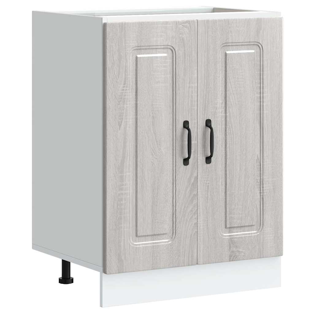 Vidaxl Sink Cabinet, Kalmar, Sonoma Grey Oak, 60X46X81.5 Cm