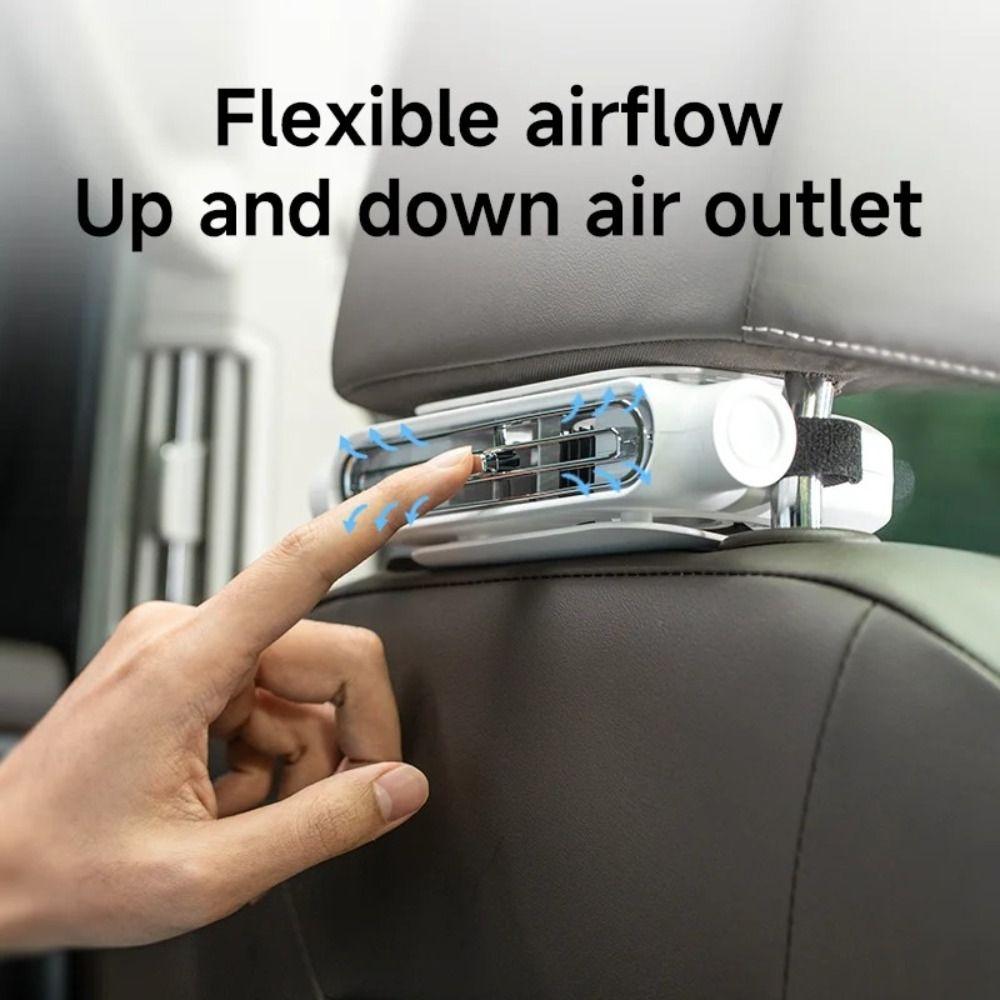 Soft Airflow USB Plug-in Fan Safe Structure Automobile Cooling Fan  Vehicle Interior