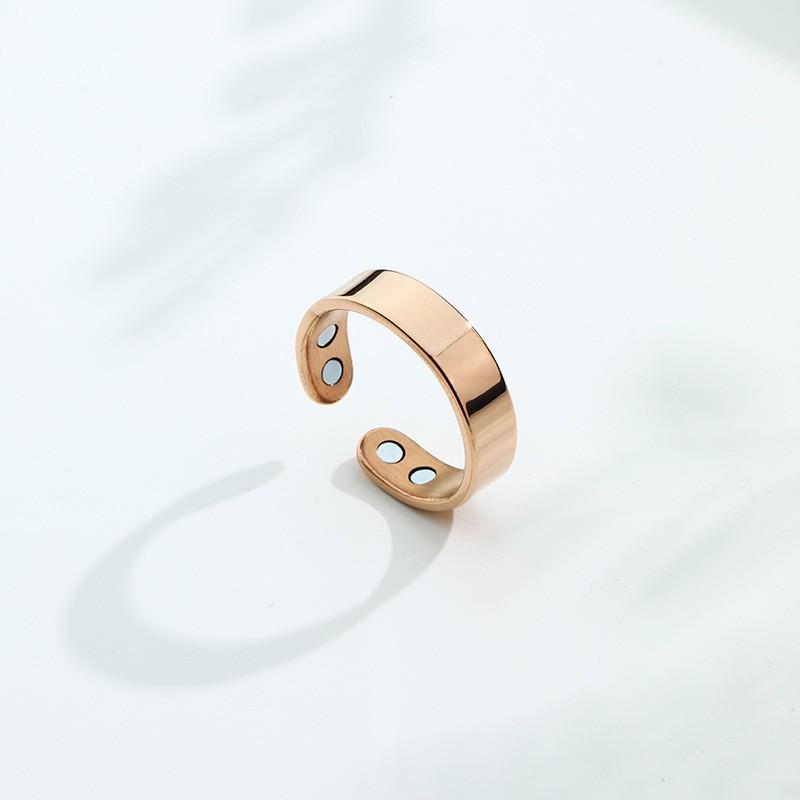 Stainless Steel Magnet Ring Magnetic Opening Stop Snoring Ring Dual Magnetic Healthy Fashion Jewelry Accessories
