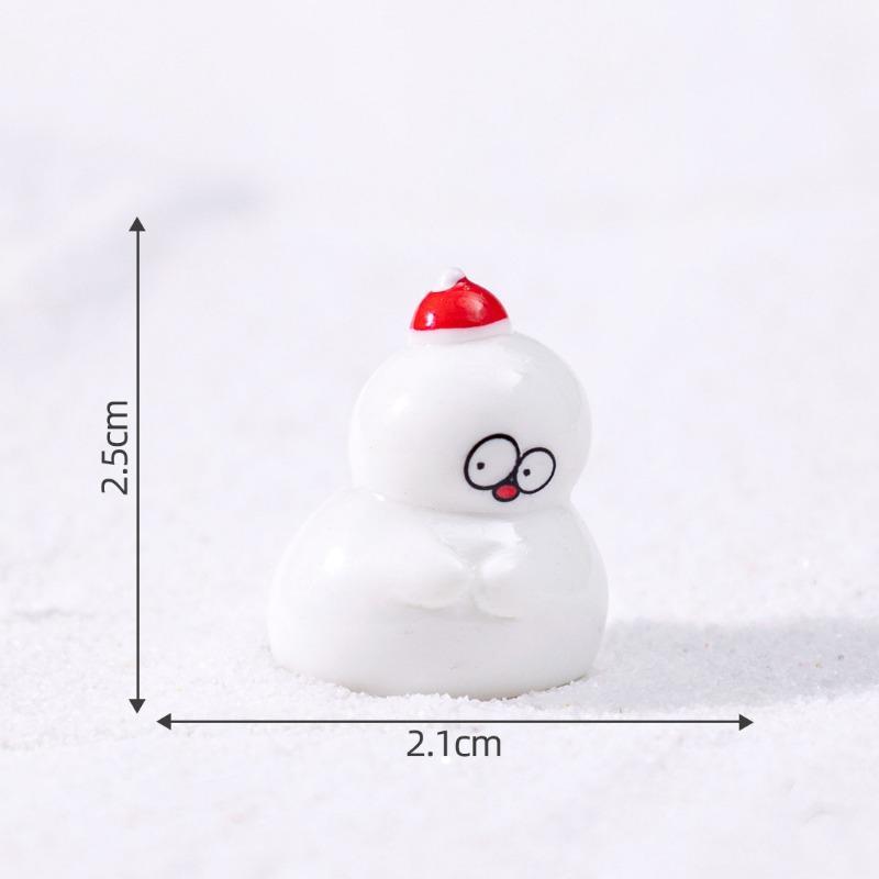 

Микро-ландшафт Рождественский домик Качающаяся голова Кукла-снеговик Декоративные аксессуары Рождественские маленькие украшения 11#