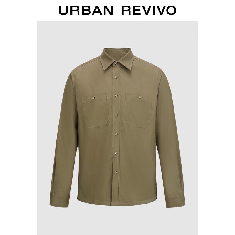 UR 2025 Men s Fashion Long-Sleeve Button-Up Shirt M
