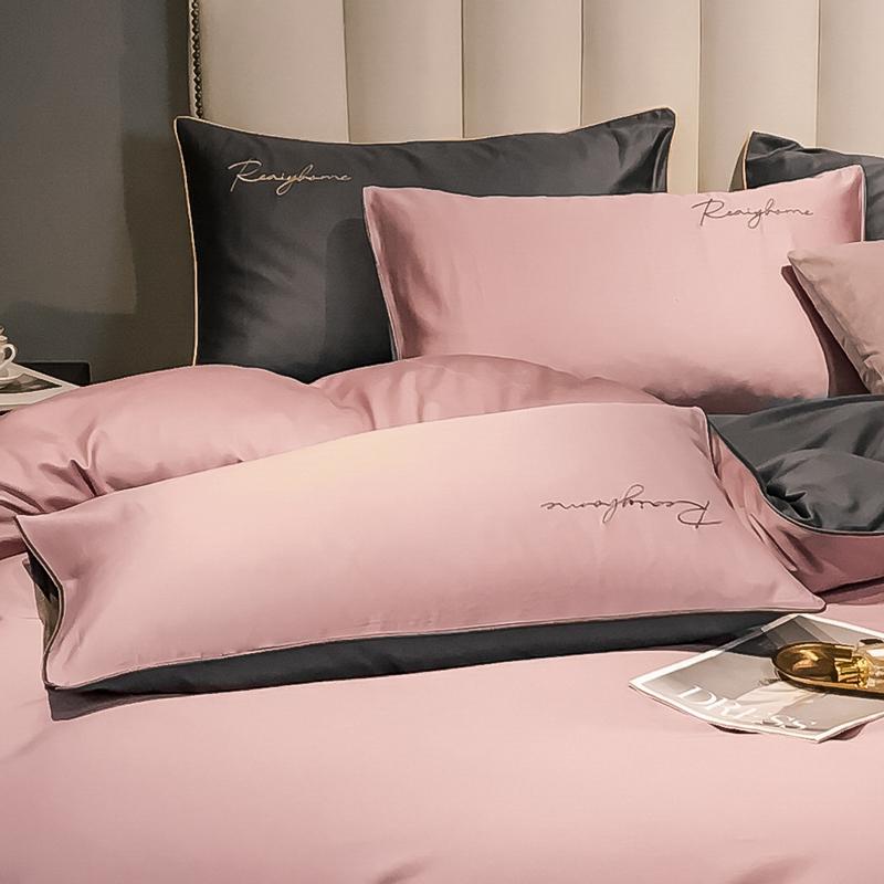 100% Nature Cotton Pillowcase Solid Color Pillow Cover Healthy  High-end Pillow Case 2pcs 48x75cm  King Size Pillow Cases