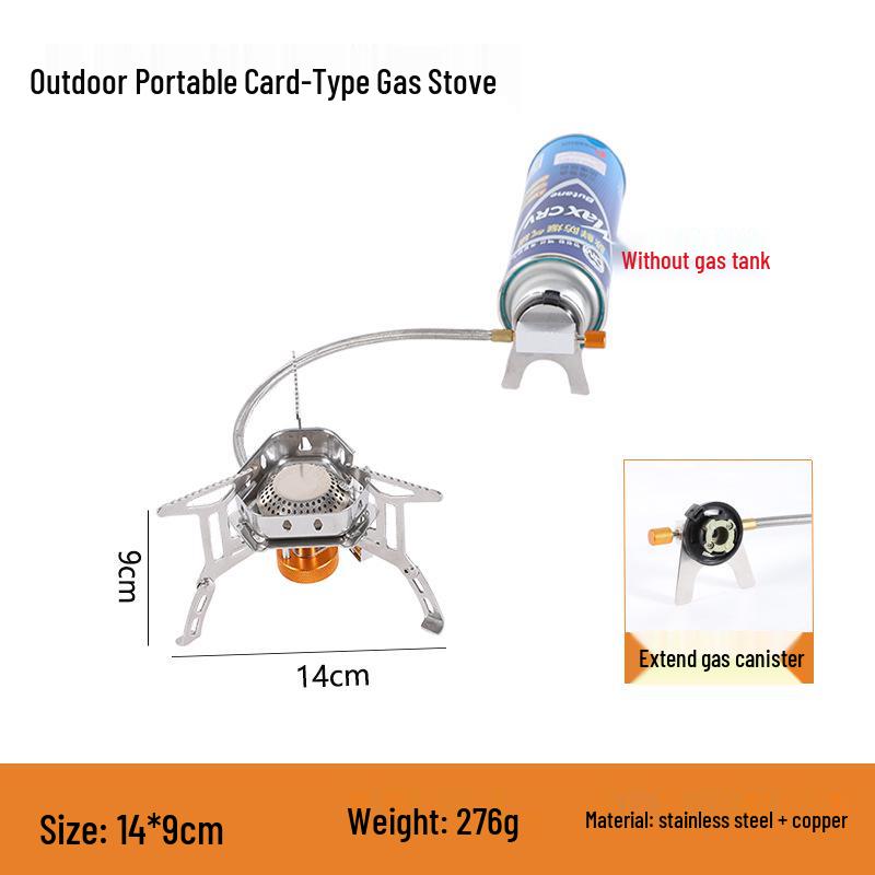 Windproof Portable Camping Stove: Outdoor Self-Driving BBQ Cookware for Picnics and Wild Camping