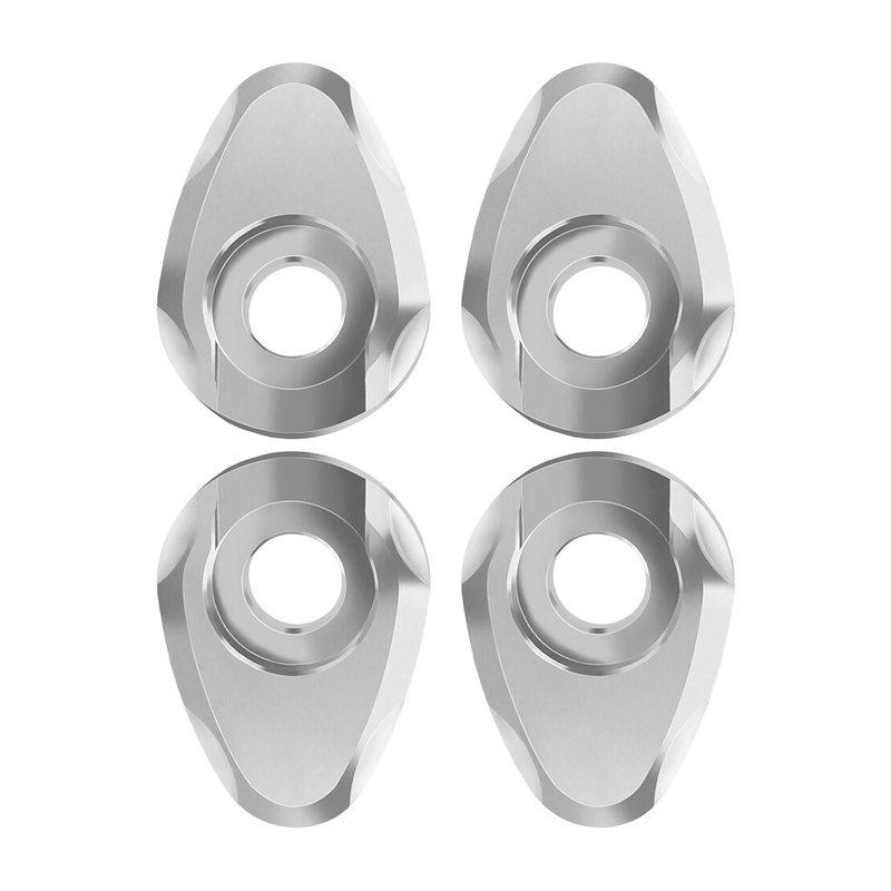 

4Pcs Silver Motorcycle Turn Signal Light Lamp Indicator Adapter Spacer Gasket Fit For Honda Suzuki Kawasaki Yamaha BMW Hyosung
