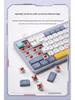 Slim 84-Key Wireless/Wired Tri-Mode Portable Silent Mechanical Keyboard for Office Use