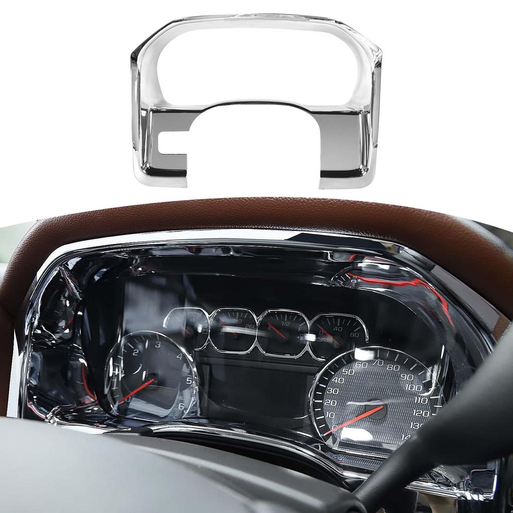 Red Dashboard Instrument Cluster Trim Cover For 2014–2017 Truck Interior Enhancement