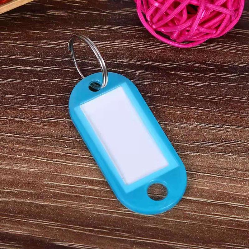 Colorful Plastic Key Tags for Handwritten Labels and Luggage, Small Gift Keychains