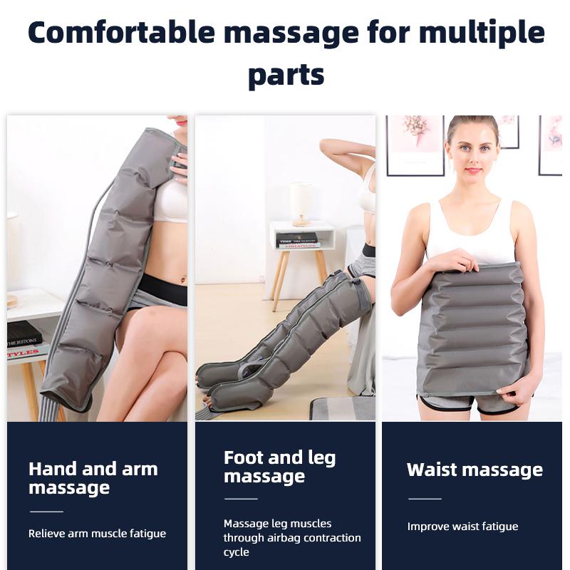 Ny oppgradering 6 hulrom Elektrisk luftkompresjon Kroppsmassasje kollisjonspute massasje for arm midje ben fot fremme blodsirkulasjonen Lindre smerte