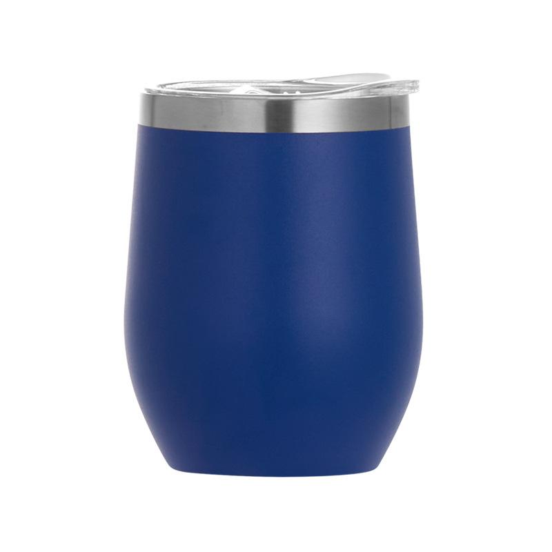 Colors Painted Egg Shape Wine Cooler Coffee Thermos Mug 10oz Stainless Steel Double Wall Wine Vacuum Flask