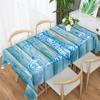 Ocean World Pattern Tablecloth Fashion Minimalist Tablecloth Home Office Square Tablecloth Anti -Fouling Dressing Tablecloth