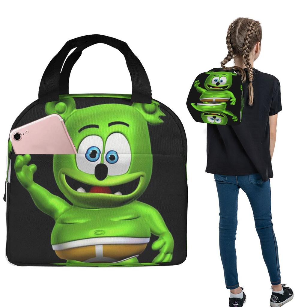 Gummibär (der Gummibär) Isolierte Lunchtasche für Damen Kinder Auslaufsichere Lebensmittelboxen Thermische Brotdose Tragetasche