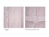 Korean Style Pink Stripe Women's Loose Tie-Waist Casual Long Sleeve Shirt