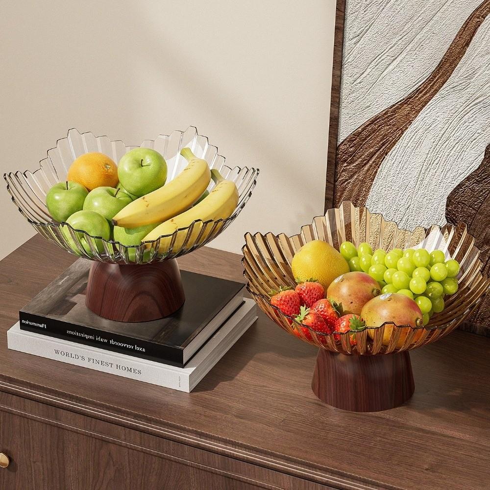High-footed Base Storage Tray Multi-functional Snack Storage Holder Stylish Candy Bowl Office Desk