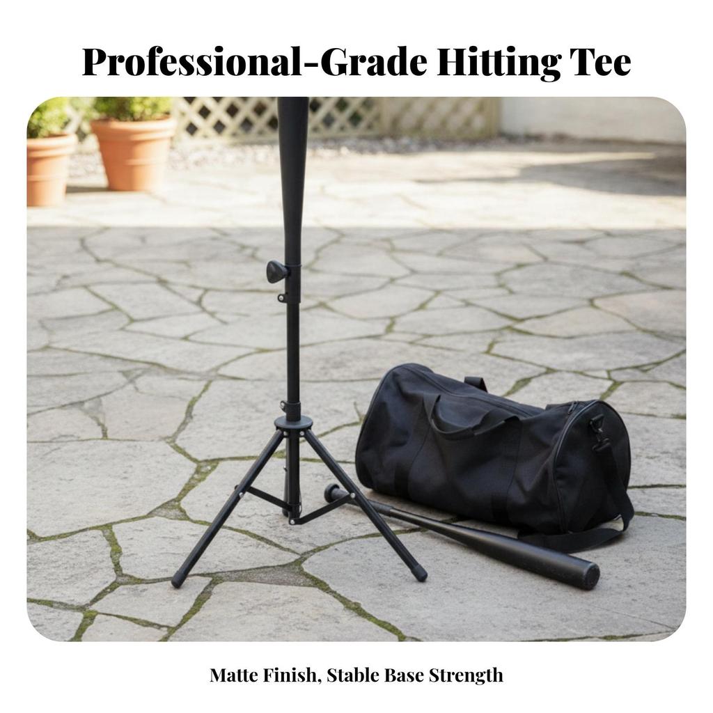 Baseball Batting Tee Foldable Training Gear Collapsible for Coaches