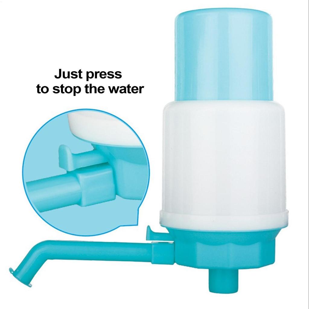 Leakproof Hand Press Water Bottle Pump Adjustable Dispenser with Protective Spout Cover Home Office Water Dispenser Pump System