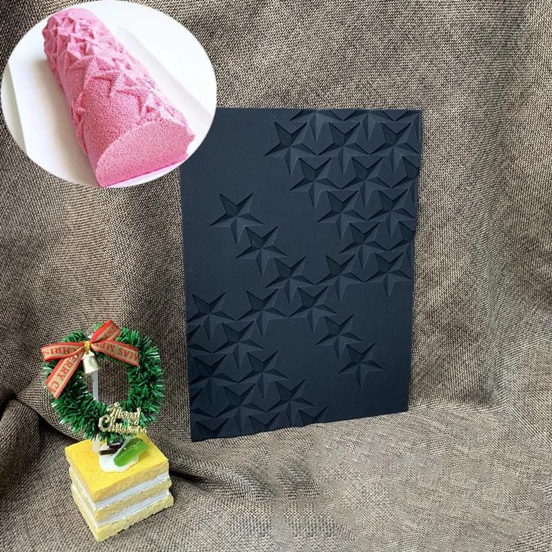 Stampi in Silicone Tronchetto di Natale per Cottura Fondant Mousse Dessert Cioccolato Morbido Decorazioni Pasticceria Strumento