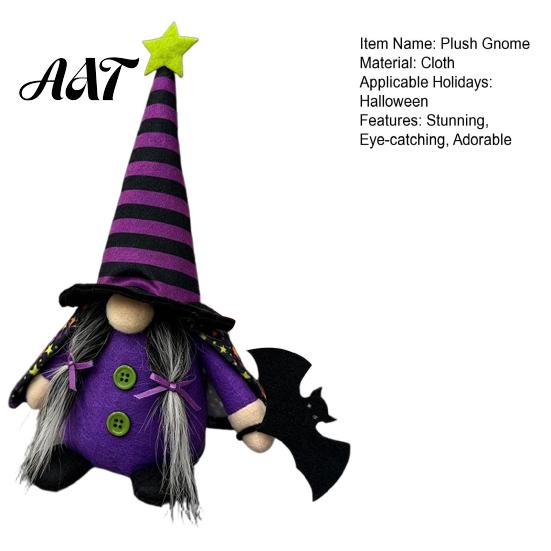 Decorative Props for Stores Halloween Gnome Decoration, Witch Swedish Tomte Ornament, Plush Durable Indoor Tabletop Decor Scandinavian Elf Dwarf Party