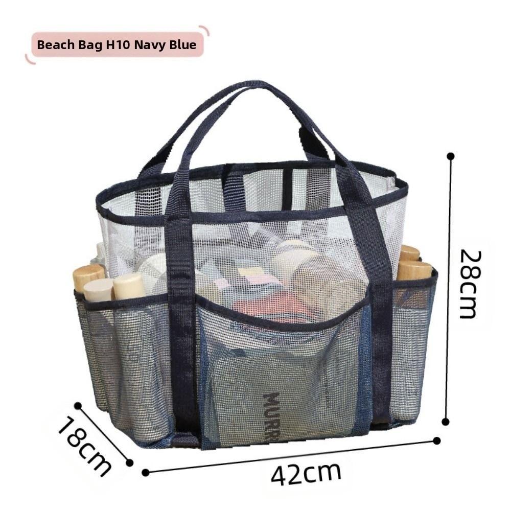 High Quality Large Capacity Mesh Bag Multistyles Protable Swimming Beach Bag Women Makeup Organizer