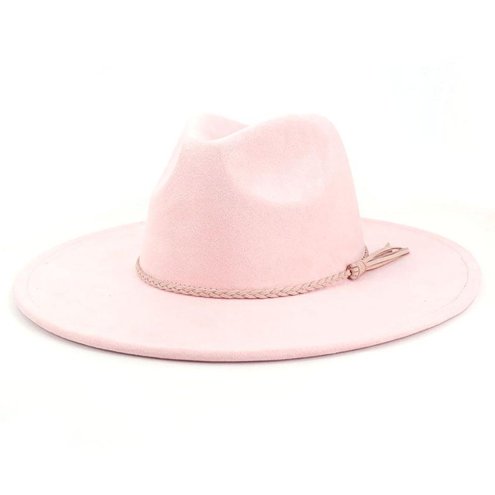 Khaki Suede Hat Wide Brim New Fedora Hat Men Women Autumn Winter Felt Hats Classic Church Fedoras Chapeau Sombrer