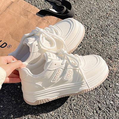 Classic Versatile Little White Shoes Women's Spring New Platform Milk Fufu Niche Casual Board Shoes Tide