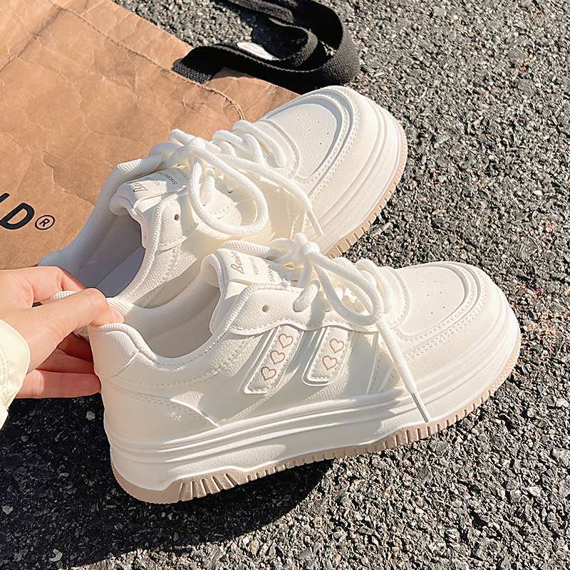 Classic Versatile Little White Shoes Women's Spring New Platform Milk Fufu Niche Casual Board Shoes Tide