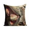 Throw Pillows Cases Watercolor Donkey Cute Animal Face Cushion Cover 45x45cm Home Living Room Decoration Linen Pillowcover Decor