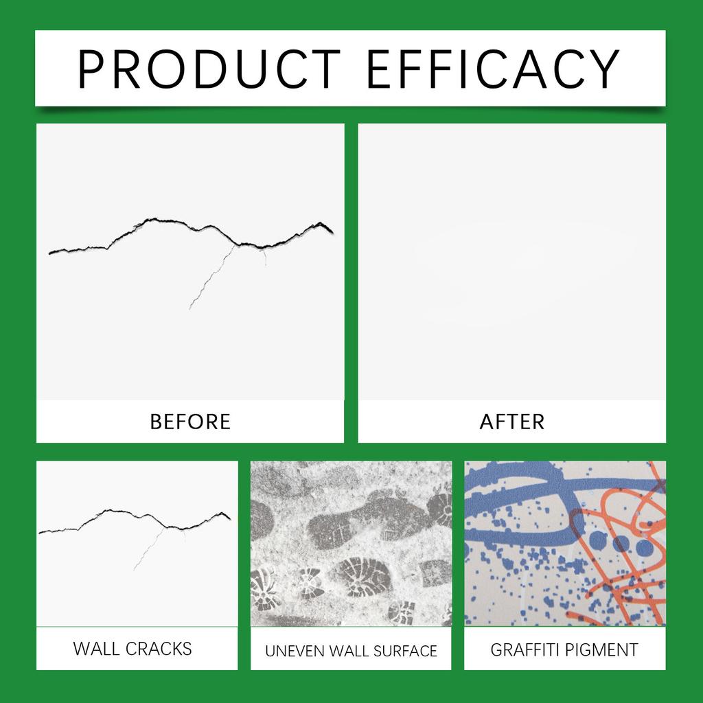 Wall Paste Crack Filling Paste Wall Paste Wall Care Set Wall Restoration Diy Set With Scraper,100g