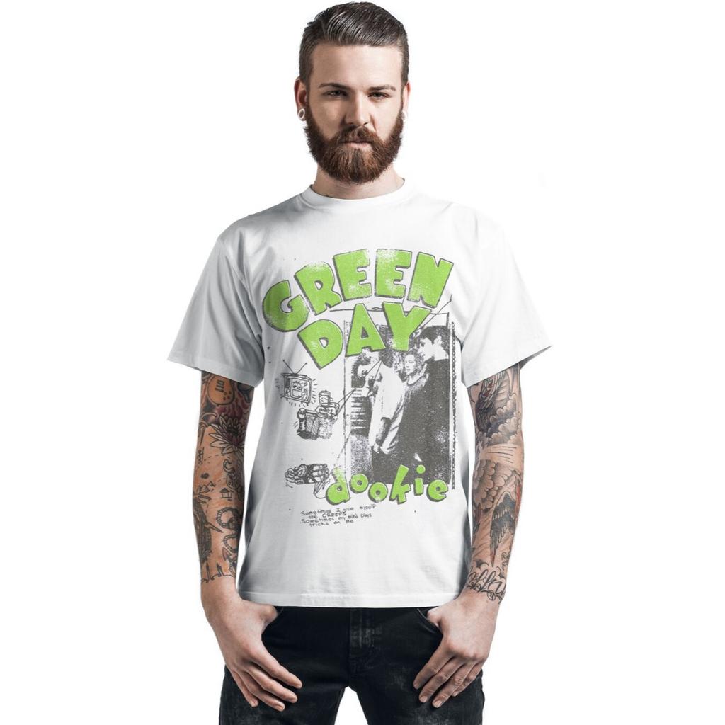 Hot Green Day Graphic Cotton Tshirt Unisex Summer Short Sleeve Fashion Brand Tee Luxury Casual Vintage Tees