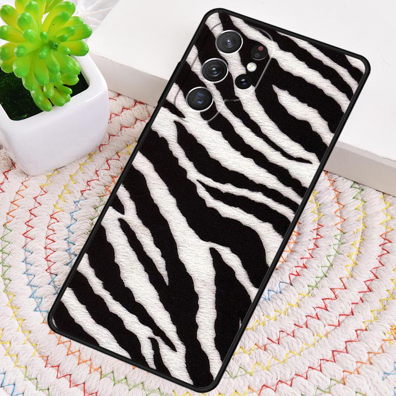 Zebra Pattern Animal TPU Phone Case For Samsung Galaxy note 10 pro S26 S25 S24 S23 S22 Ultra Plus S21 FE S20 Shockproof Cover