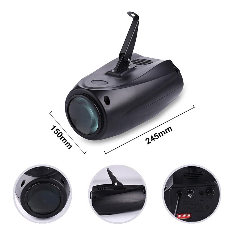 HOT 64/128 LEDs Pattern Stage Light RGBW Double Head Airship Disco Light Projector DJ Wedding Party Cool Effect Stage Lighting