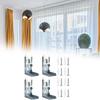 4Pcs Silver Metal Vertical Blind Mounting Brackets Replacement Hardware for Interior and Exterior Zebras Roller Shade