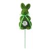 Easter Bunny Figurine - Realistic Flocked Doll, Cute Tabletop Decor For Easter, Spring Home & Window Display