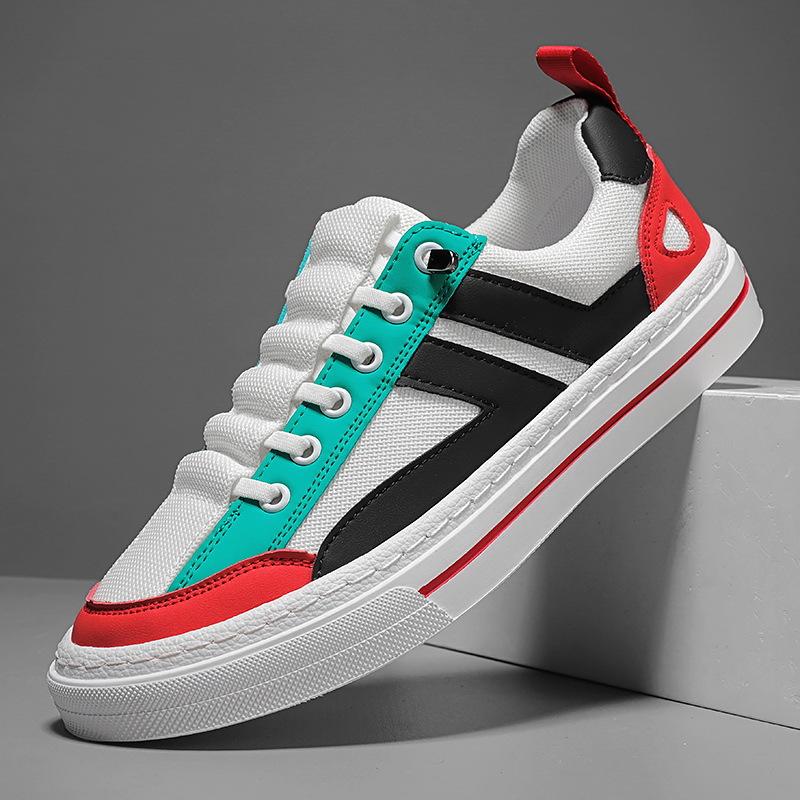 Canvas Men'S Shoes Spring Versatile Soft Sole Low-Top Casual Flat Shoes One Pedal White Cloth Shoes Sports Wear-Resistant Tide Shoes