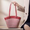 2024 Summer New Niche Single-Shoulder Underarm Bag, Fashionable Commuting Bridal Wedding Handbag, Portable Basket Bag