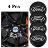4pcs Car Wheel Stickers 56mm Auto Center Hub Cap Decal For ST Line Focus Mustang Fiesta Puma Ranger Kuga MK7 MAX F150 Monde CVW1
