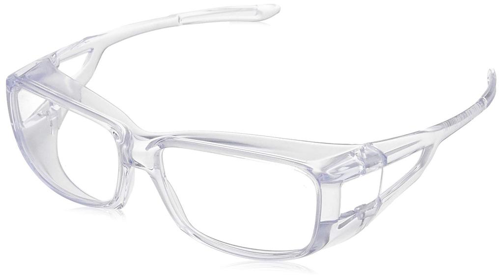 Occhiali a doppio oculare TRUSCO Safety con montatura trasparente TSG-801TM,