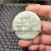 Emerald Green Guanyin Buddha Dragon Jade Pendant - Heart-Shaped Jade Stone for Car or Necklace