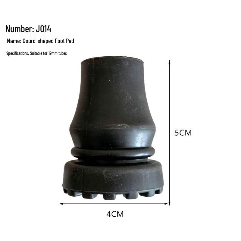 Multi-spec Anti-Slip Rubber Cane Tip for Elderly Walking Sticks - Tripod & Quadruped Foot Covers