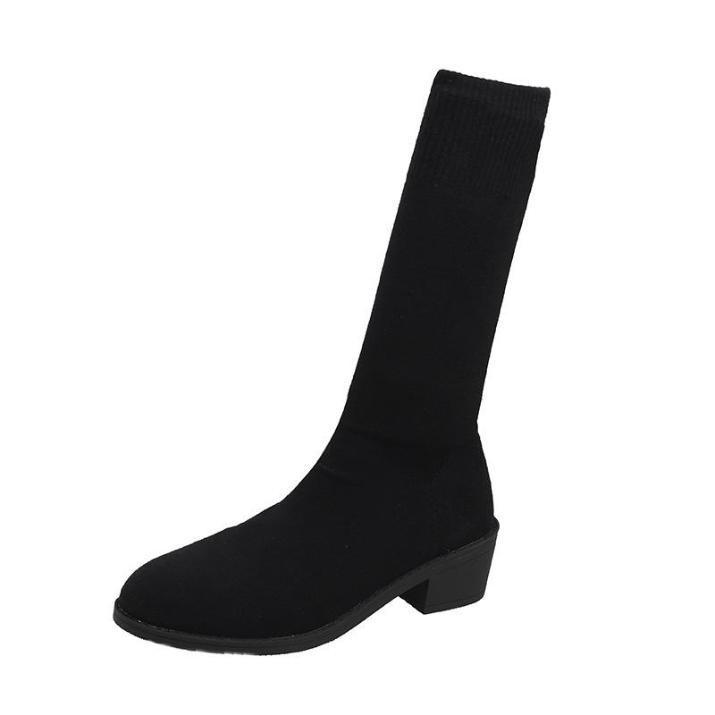 

Черные ботинки женские с V-образным вырезом ботинки Мартин панк металл вестерн ковбойские ботинки заклепки острый носок челси ботинки-панталоны 35 чёрный