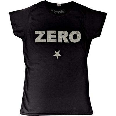 The Smashing Pumpkins Ladies Slim Fit T-Shirt: Zero Distressed OFFICIAL NEW