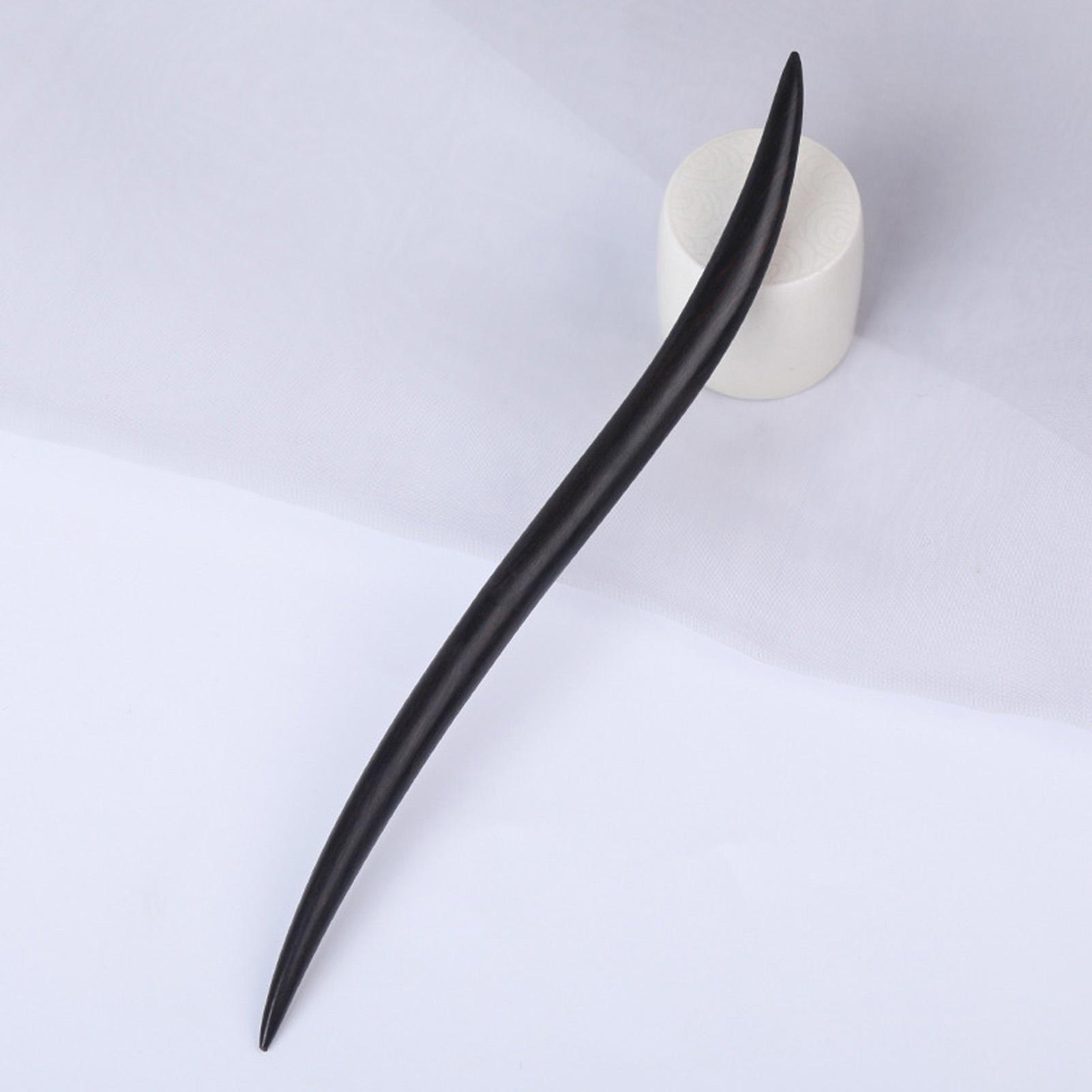 

Ebony Wood Hairpins Handmade Purple Sandalwood Hair Stick for Women Fine Pattern Vintage Chinese Hair Pin Accessories