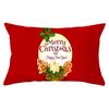 Christmas Simple Print Series Peach Skin Waist Pillowcase Home Sofa Pillowcase Office Pillowcase