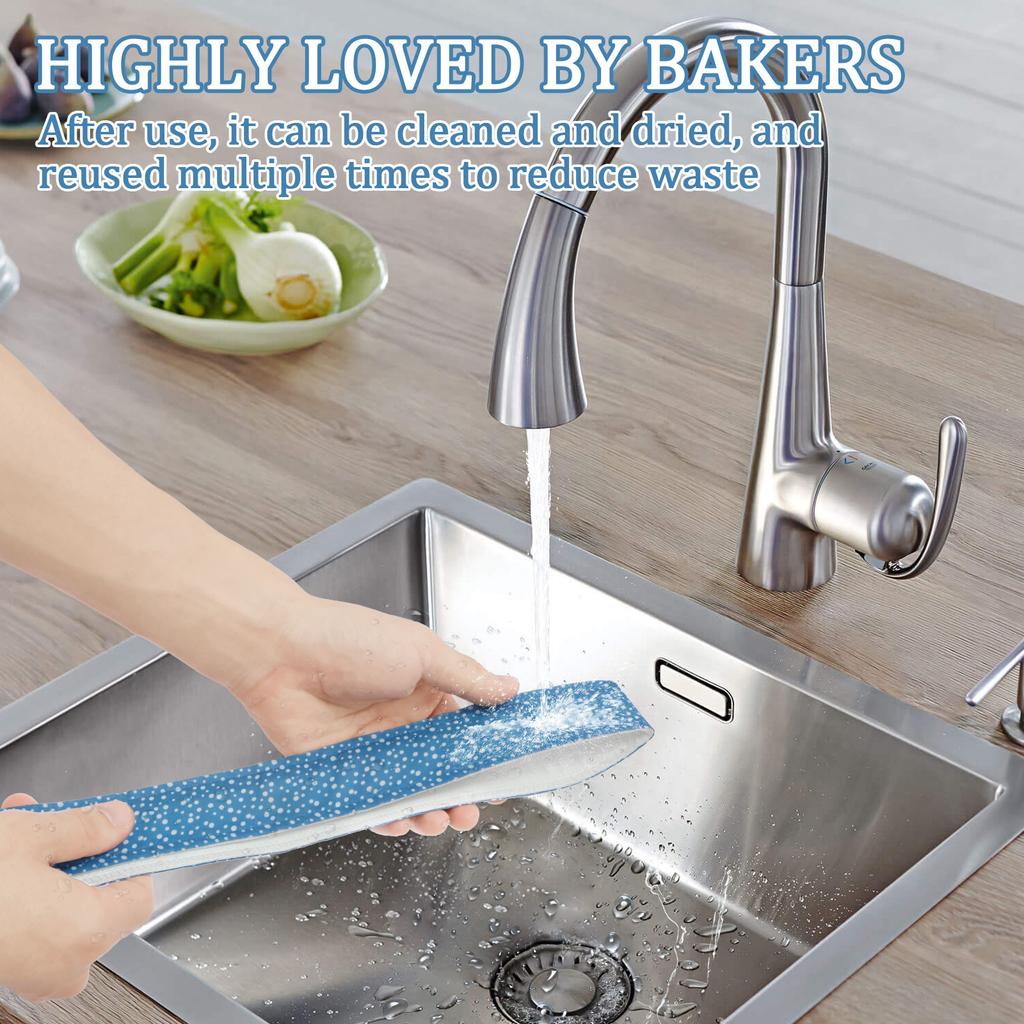 2/6Pcs Baking Tray Protection Strap Reusable Cake Bake Even Strip Professional Baking Accessories for Home Bakery and Restaurant