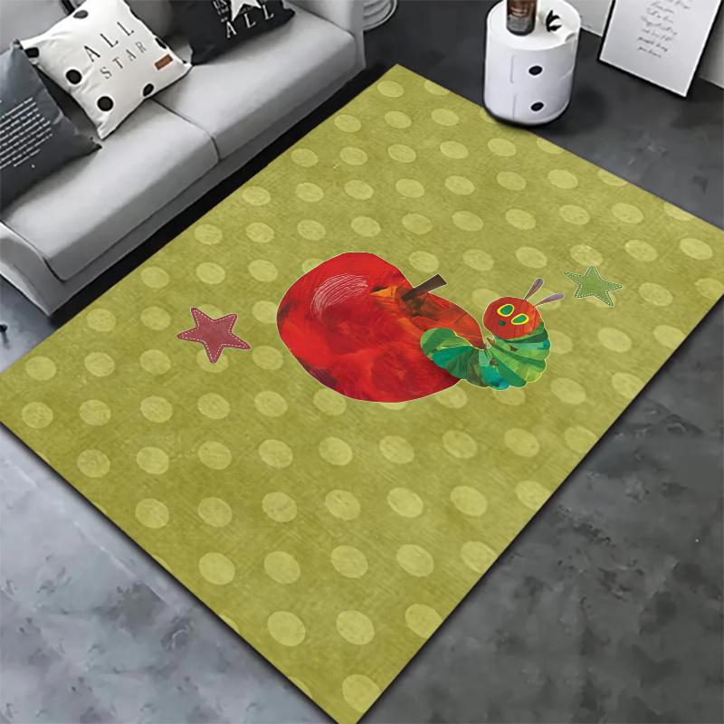 Very Hungry Caterpillar Carpet Rug for Living Room Bedroom Home Sofa Decoration,Kids play Nonslip Floor Mat