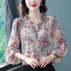 Spring Floral Shirt Women Long Sleeve Beautiful Unique Blouse Trendy Youthful Tops for Mothers